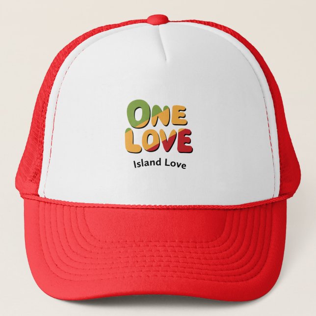 Casquette Un chapeau de camion d'amour (Devant)