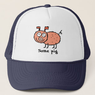 Casquette Un cochon, le web de Charlotte