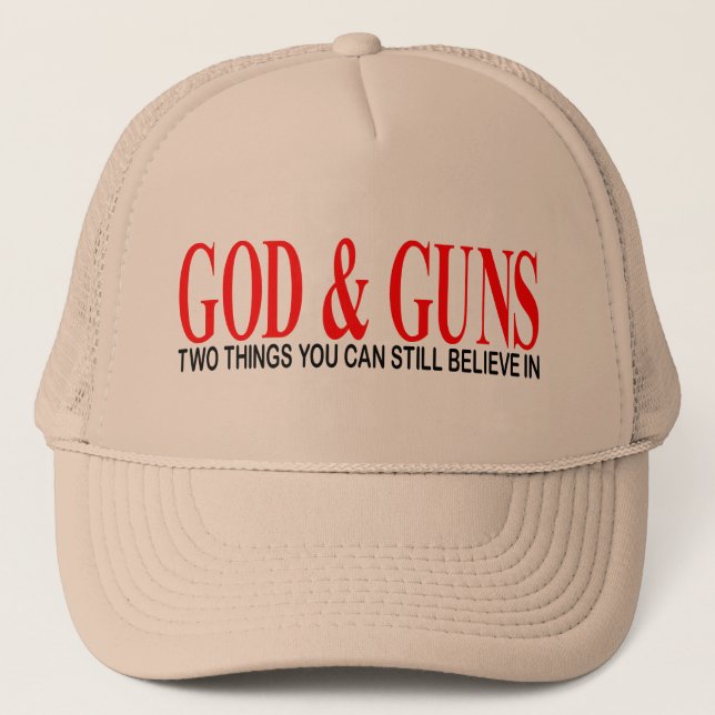 CASQUETTE UN DIEU ET ARMES À FEU (Devant)