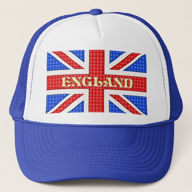 Casquette Un drapeau d'Union Jack texturé avec l'Angleterre  (Devant)