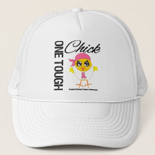 Casquette Un guerrier dur de cancer du sein de poussin