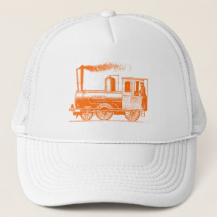 Casquette Un homme et son train - Orange