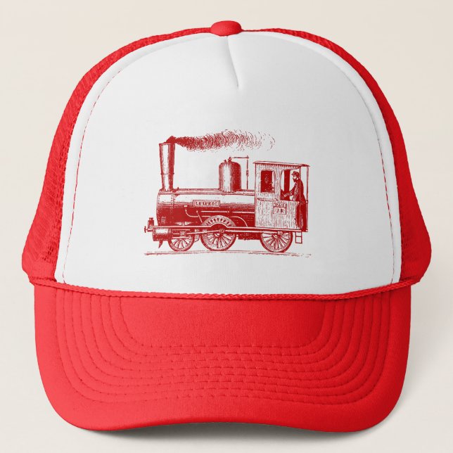 Casquette Un homme et son train - Ruby Red (Devant)