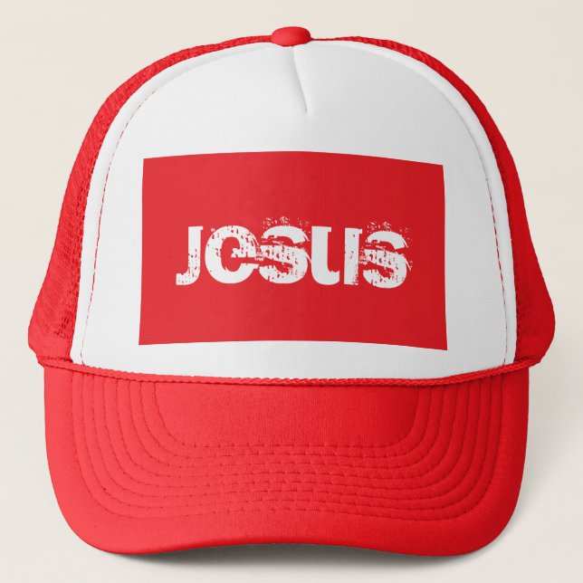 Casquette un Jésus rouge (Devant)