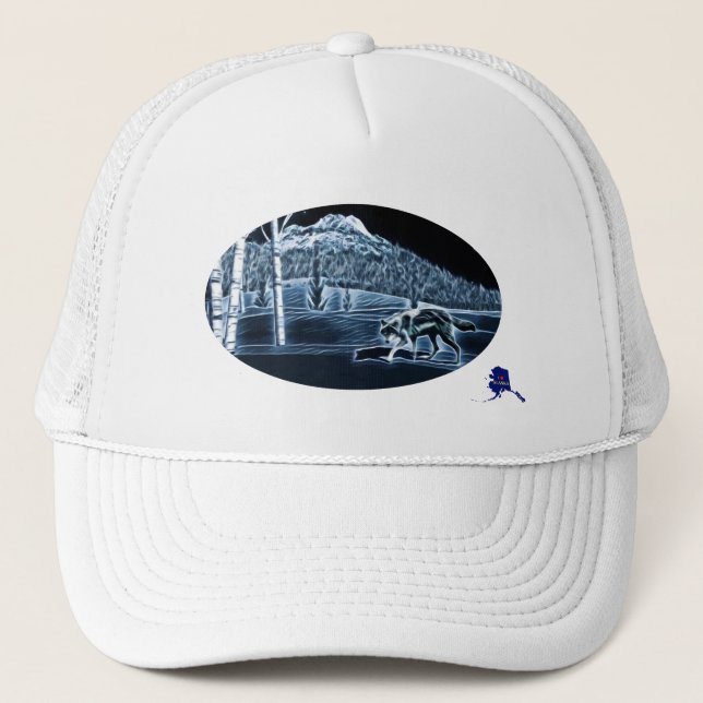 Casquette Un Loup Sur Neige (Devant)