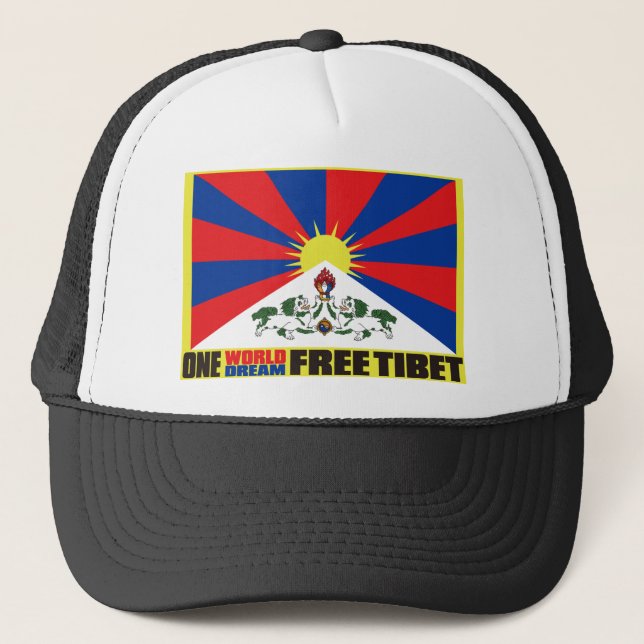 CASQUETTE UN MONDE UN RÊVE TIBET LIBRE (Devant)