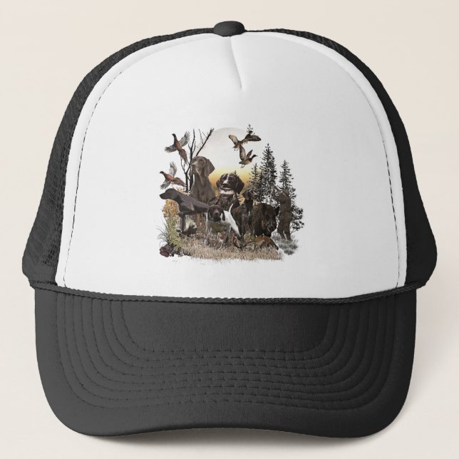 Casquette Un pointeur allemand à courte portée sur le point (Devant)