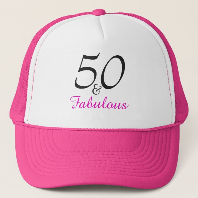 Casquette Un rose moderne 50e anniversaire (Devant)