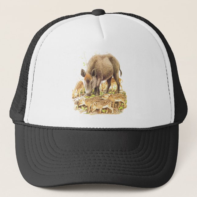 Casquette Un sanglier et (Devant)