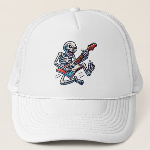 Casquette Un squelette en train de sonner