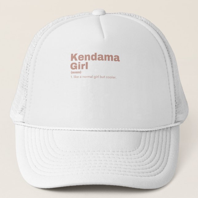 Casquette une fille - Kendama (Devant)