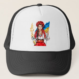 Casquette Une fille ukrainienne lutte pour la liberté