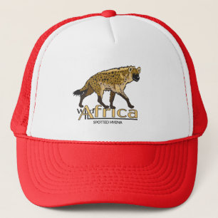 Casquette Une hyène tachetée. Afrique sauvage