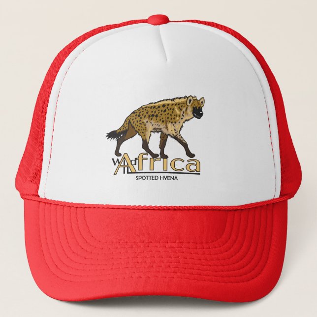 Casquette Une hyène tachetée. Afrique sauvage (Devant)
