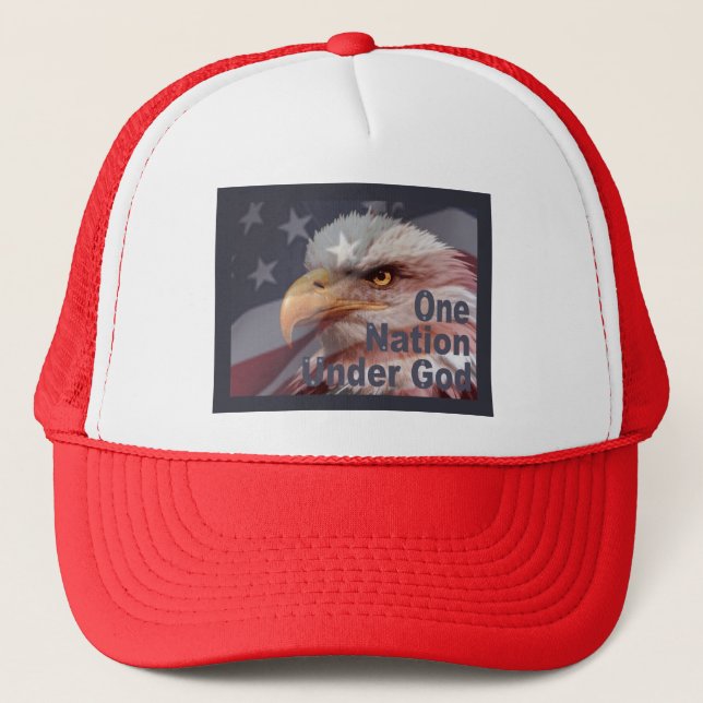 Casquette UNE NATION SOUS UN DIEU par SHARON SHARPE (Devant)