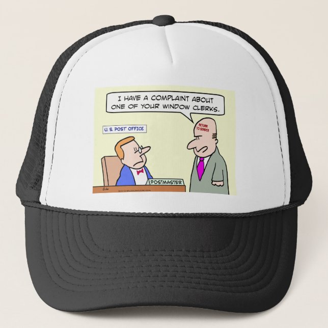 Casquette Une plainte au bureau de poste (Devant)