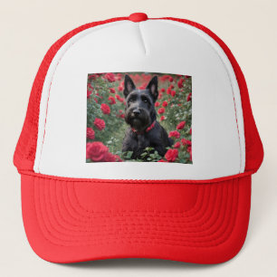 Casquette "Une rose rouge pour le Terrier écossais noir"