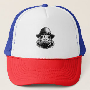 Casquette Une tortue avec un casquette, un look classique