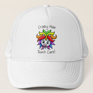 Casquette Unicorn Crazy Hair ne s'en fiche pas drôle