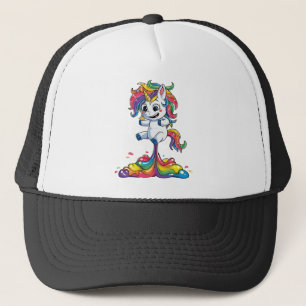 Casquette Unicorn Fart T-shirt Squad Girls Kids Rainbow Part