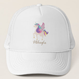 Casquette Unicorne arc-en-ciel personnalisée Simple mignonne