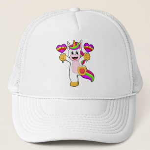 Casquette Unicorne avec les coeurs