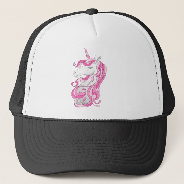 Casquette Unicorne rose (Devant)