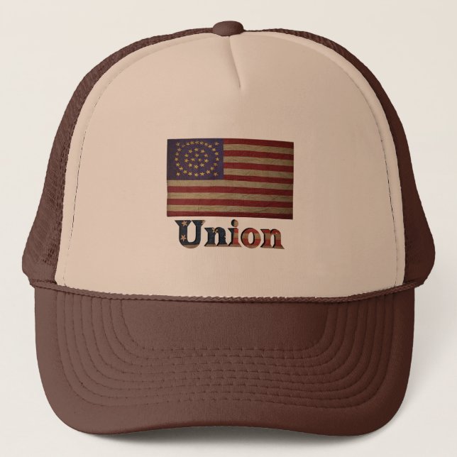 Casquette Union de la guerre civile Un magnifique drapeau de (Devant)