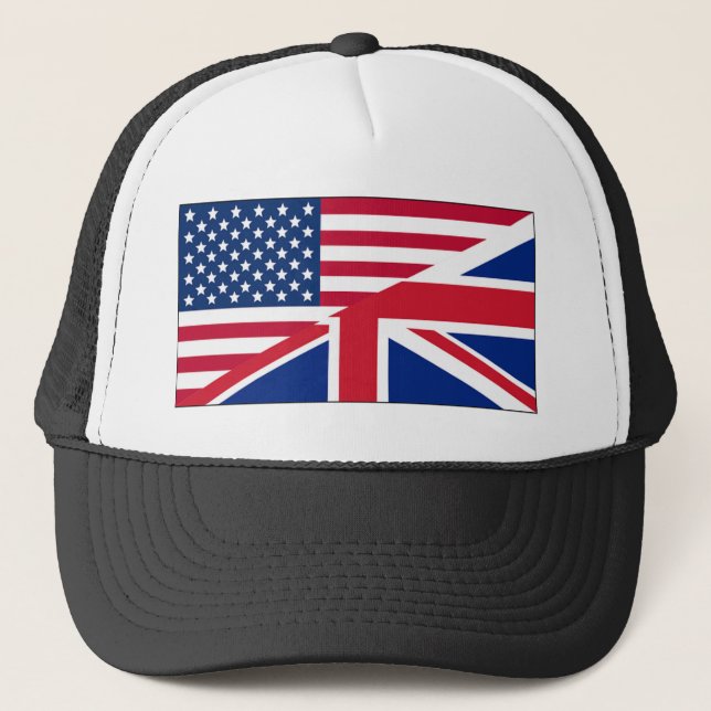 Casquette Union Jack American Flag Motif Stars Stripes (Devant)
