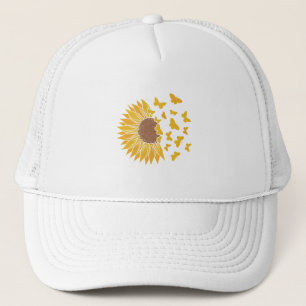 Casquette Unisex  Sunflower Papillon Motif Design 