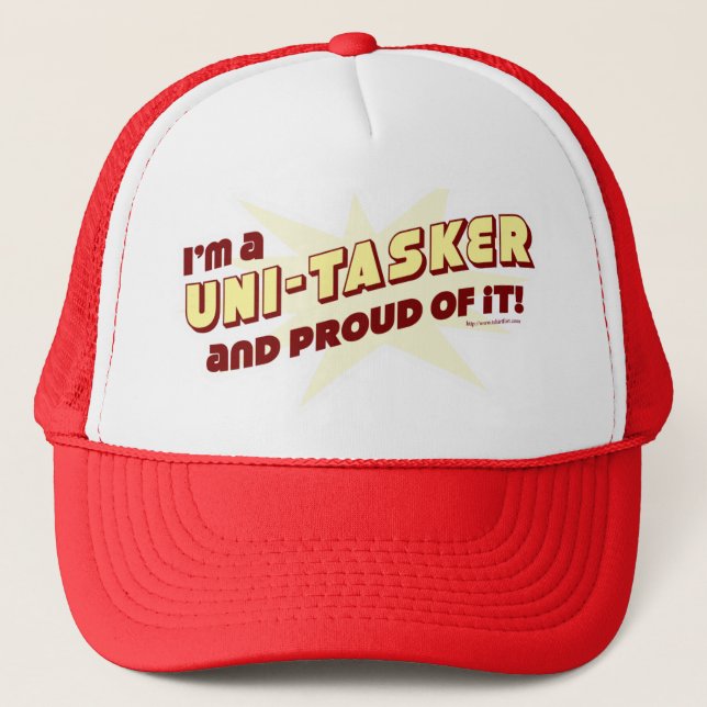 Casquette Unitasker Funny Faire La Devise Du Travail (Devant)