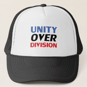 Casquette "Unité sur division" bleu rouge noir blanc