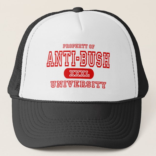 Casquette Université d'Anti-Bush (Devant)