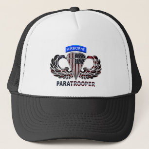 Casquette US Flag With Airborne Wings and Paratroopers