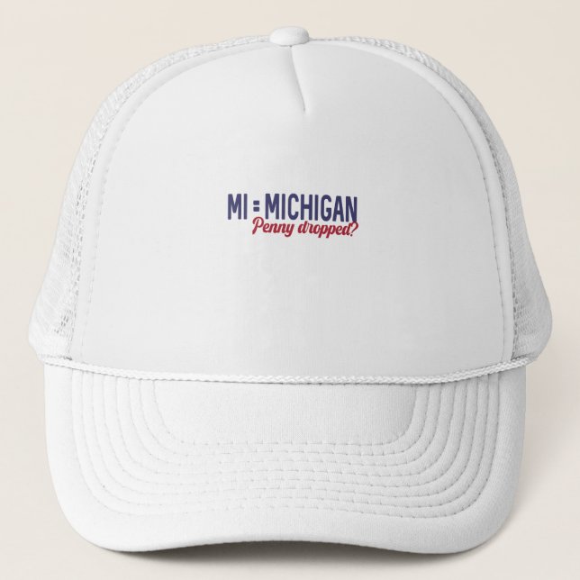 Casquette USA - MI = Michigan Pas Minnesota Confusion (Devant)