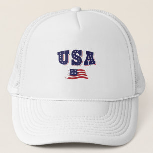 Casquette USA Soccer Fan Jersey Shirt American Flag