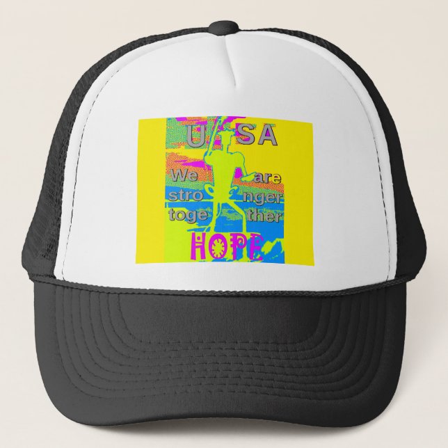 Casquette USA Unity Design : Espoir et force (Devant)