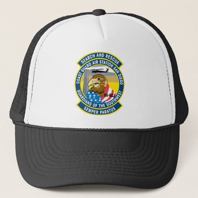 Casquette USCG Air Station San Diego Recherche et résolution (Devant)