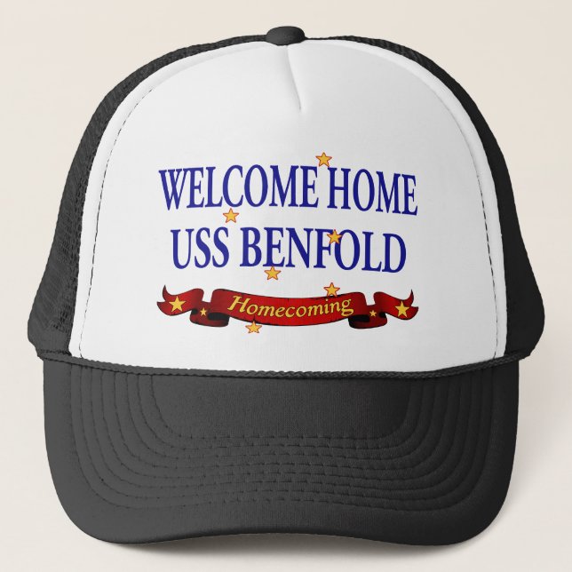 Casquette USS à la maison bienvenu Benfold (Devant)