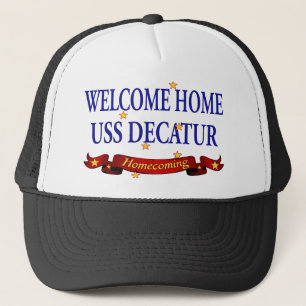 Casquette USS à la maison bienvenu Decatur