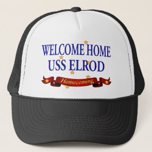 Casquette USS à la maison bienvenu Elrod