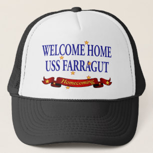 Casquette USS à la maison bienvenu Farragut