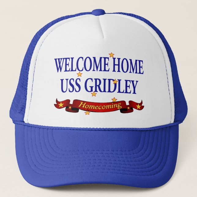 Casquette USS à la maison bienvenu Gridely (Devant)