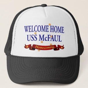 Casquette USS à la maison bienvenu McFaul
