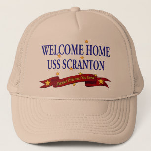 Casquette USS à la maison bienvenu Scranton