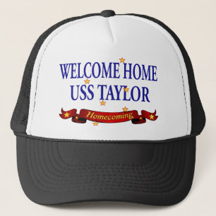 Casquette USS à la maison bienvenu Taylor