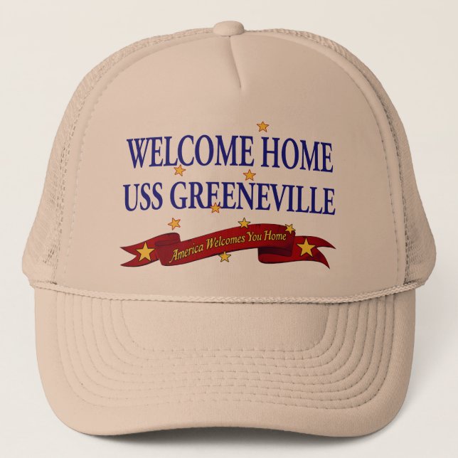 Casquette USS Greeneville à la maison bienvenu (Devant)