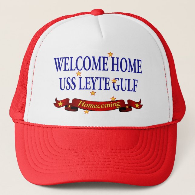 Casquette USS Leyte Gulf à la maison bienvenu (Devant)