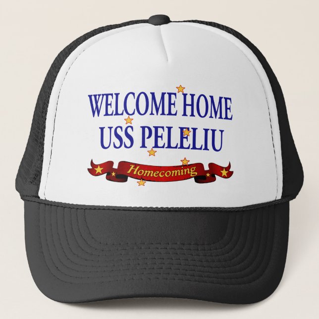 Casquette USS Peleliu à la maison bienvenu (Devant)