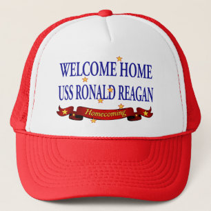 Casquette USS Ronald Reagan à la maison bienvenu